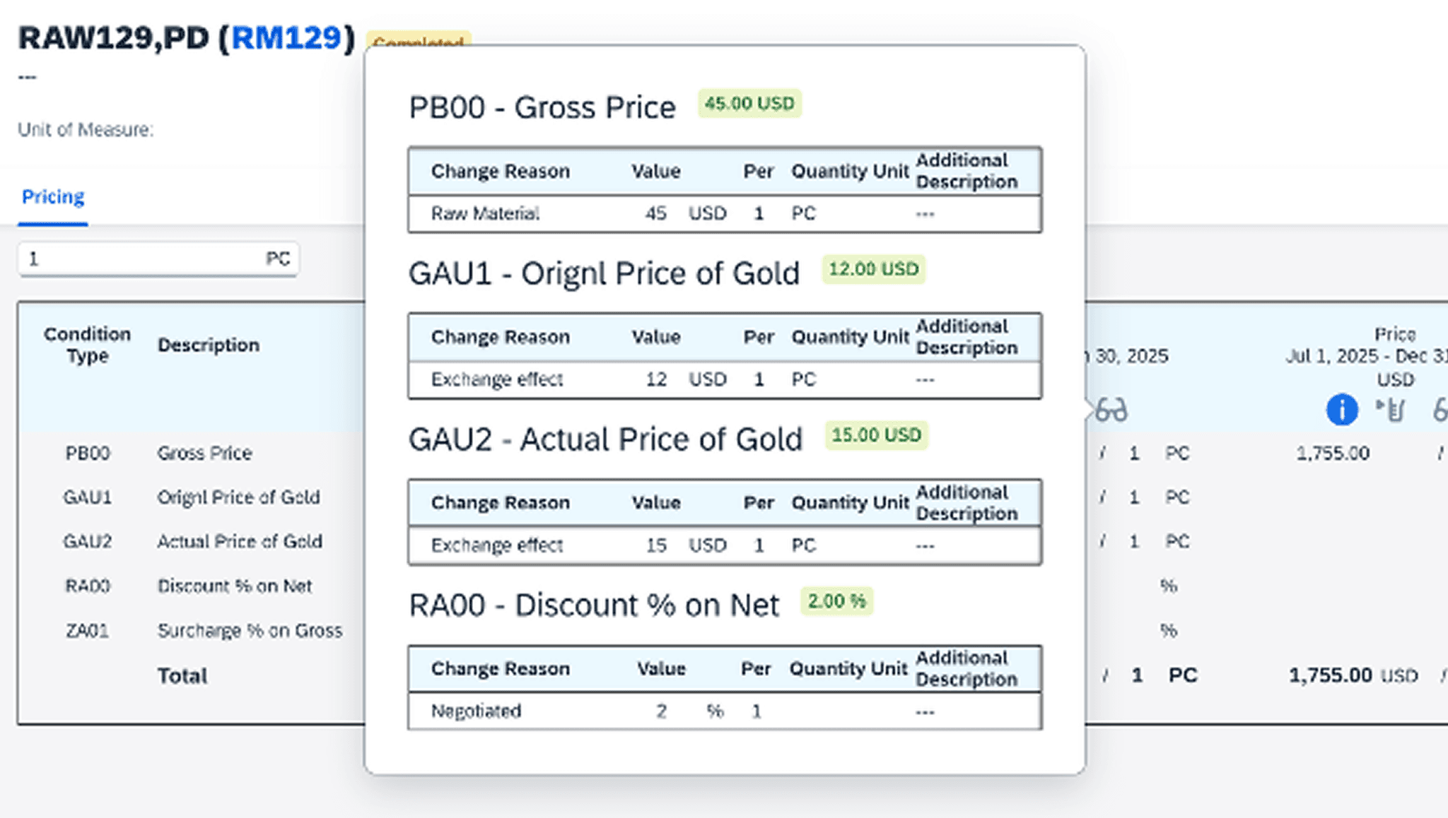Price Conditioner Änderungsbericht für SAP-Preisfindung mit Audit-Trail